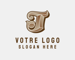 Interior Fashion Designer Letter T Logo