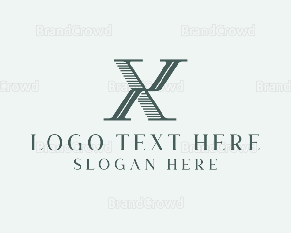 Finance Firm Letter X Logo