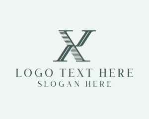 Letter X - Finance Firm Letter X logo design