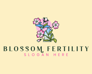 Blossom Michigan Flower logo design