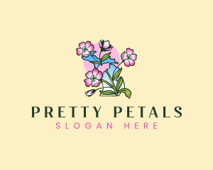 Blossom Michigan Flower logo design