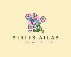 Blossom Michigan Flower logo design