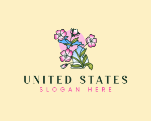 Blossom Michigan Flower logo design