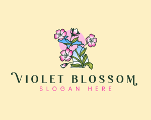 Blossom Michigan Flower logo design