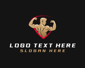 Muscle Gym Training Logo