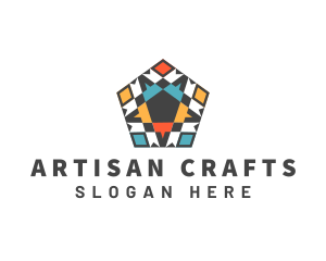 Crafts - Pentagon Tile Pattern logo design