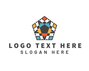 Pentagon Tile Pattern Logo