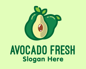 Avocado - Fresh Avocado Fruit logo design