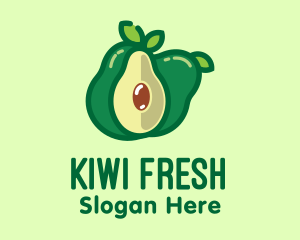 Fresh Avocado Fruit  logo design