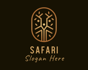Bronze Natural Forest Logo