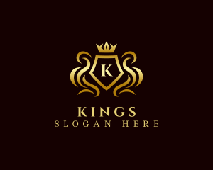 High End Crown Shield logo design