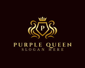 High End Crown Shield logo design