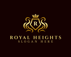 High End Crown Shield logo design