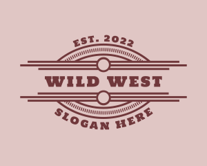 Western Saloon Rodeo logo design