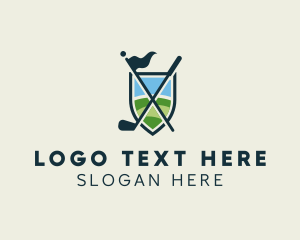 Golf Club Flagstick Course Logo