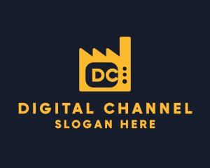 Channel - Steam Factory Television logo design