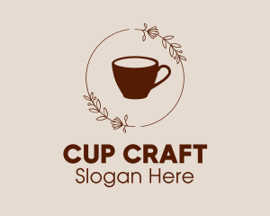 Cup - Coffee Cup Flowers logo design
