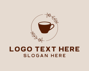Cup - Coffee Cup Flowers logo design