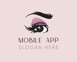 Cosmetic Surgeon - Beauty Eyelashes Sparkle logo design