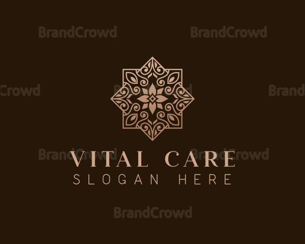 Decorative Flower Wellness Logo