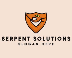 Serpent - Snake Shield Security logo design