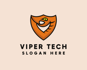 Viper - Snake Shield Security logo design