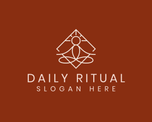 Yoga Spiritual Meditation logo design