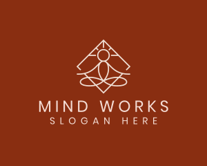 Yoga Spiritual Meditation logo design