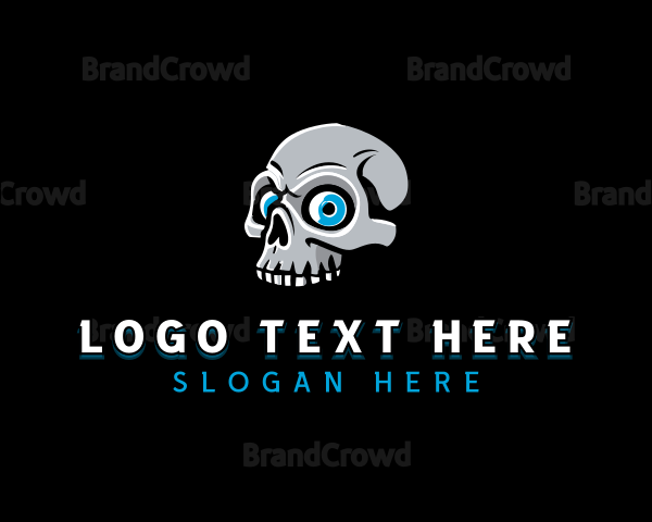 Creepy Skull Bone Logo