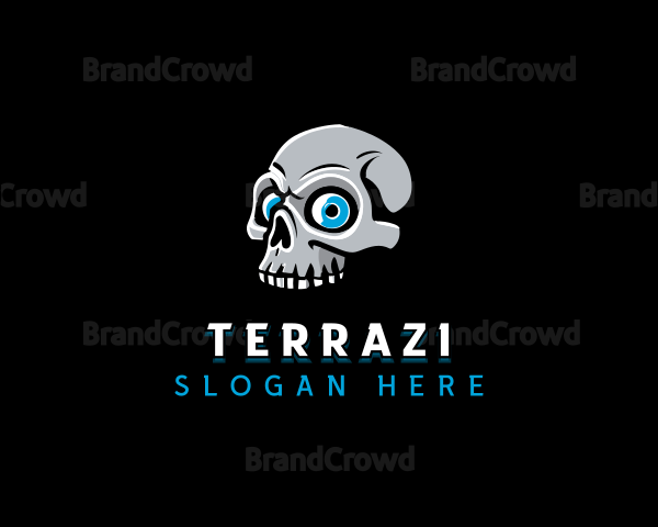 Creepy Skull Bone Logo