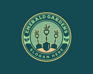 Gardening Shovels Tools logo design