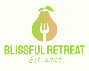 Fresh - Healthy Pear Restaurant logo design
