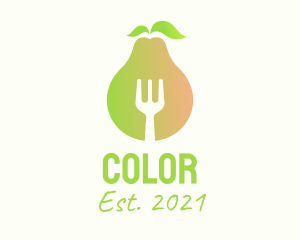 Avocado - Healthy Pear Restaurant logo design