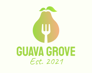 Guava - Healthy Pear Restaurant logo design