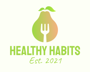 Healthy Pear Restaurant  logo design