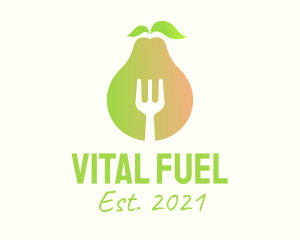 Nutritious - Healthy Pear Restaurant logo design