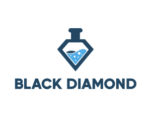 Diamond Lab Flask logo design