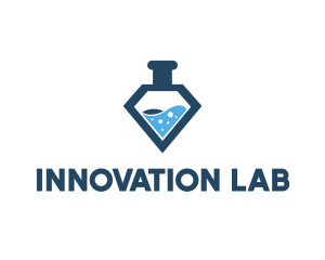 Diamond Lab Flask logo design