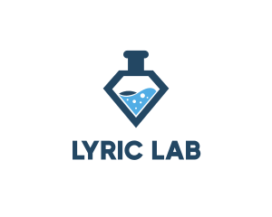 Diamond Lab Flask logo design