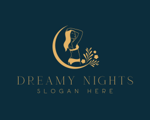 Sleepwear - Sexy Woman Lingerie logo design
