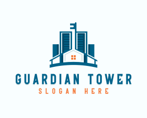 Building Tower Residence logo design