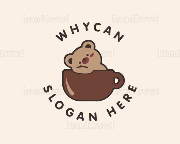Cute Bear Cafeteria Logo
