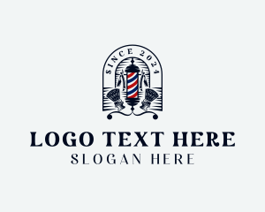 Barbershop - Grooming Barber Hairstylist logo design