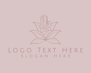 Massage - Feminine Eco Leaves logo design