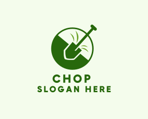 Landscaping Shovel Gardening Logo