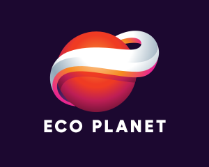 Planet - 3D Planet Sphere logo design