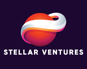 Galactic - 3D Planet Sphere logo design