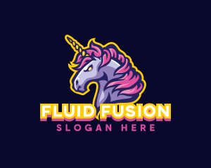 Unicorn Horse Gaming logo design