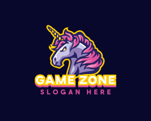 Unicorn Horse Gaming logo design