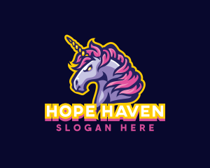 Neon - Unicorn Horse Gaming logo design